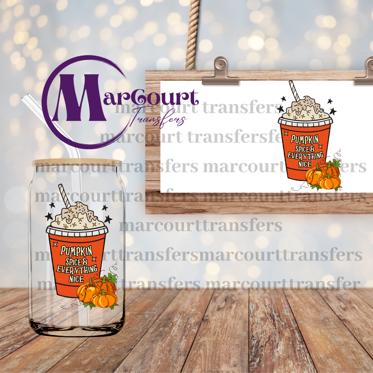 PUMPKIN SPICE AND EVERYTHING NICE-DECAL-UV DTF CUP WRAP