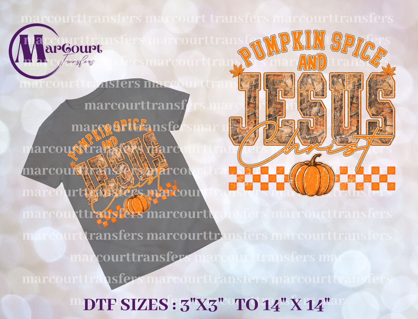 DTF-PUMPKIN SPICE AND JESUS CHRIST