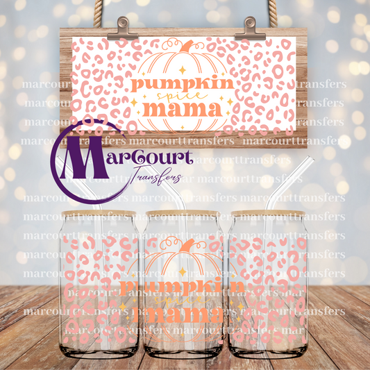 PUMPKIN SPICE MAMA-16 0Z-UV DTF CUP WRAP