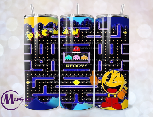 PAC MAN 2-SKINNY TUMBLER TRANSFER