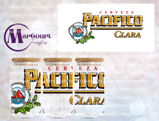 PACIFICO LOGO-16 0Z-UV DTF CUP WRAP