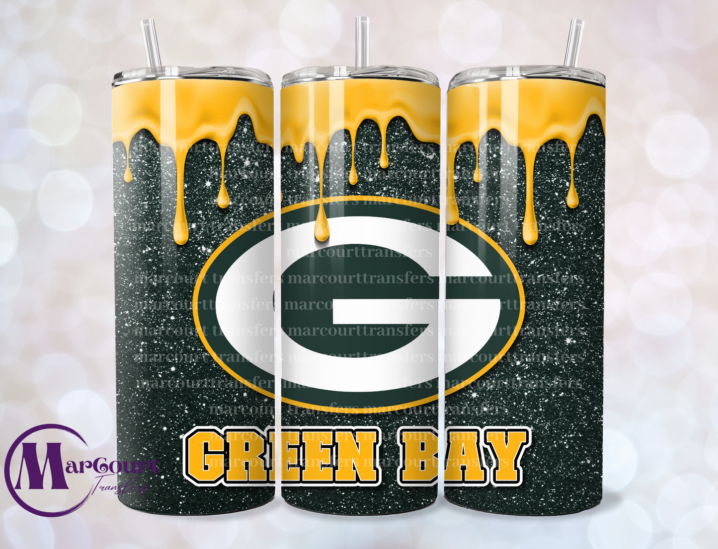 GREENBAY PACKERS-SKINNY TUMBLER TRANSFER