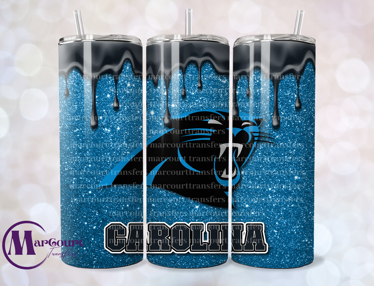 CAROLINA PANTHERS-SKINNY TUMBLER TRANSFER