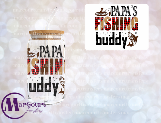 PAPAS FISHING BUDDY-DECAL-UV DTF CUP WRAP