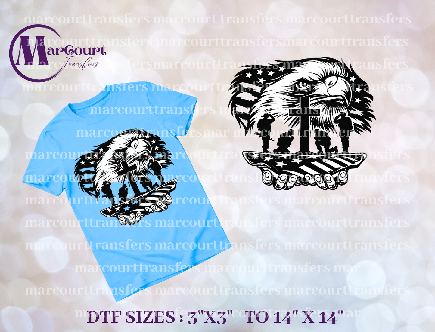 DTF-PATRIOTIC TRIBUTE EAGLE