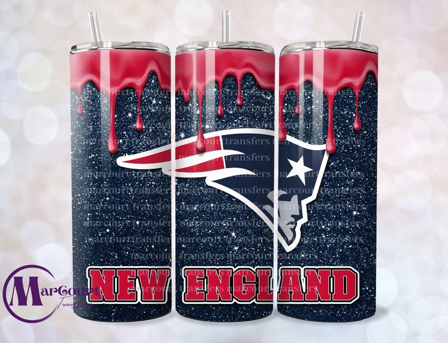 NEW ENGLAND PATRIOTS-SKINNY TUMBLER TRANSFER