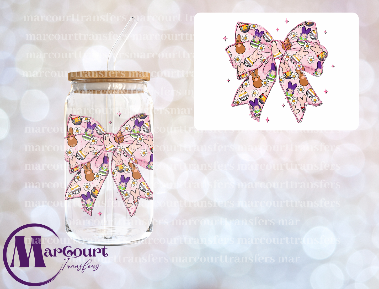 PEEP BOW-DECAL-UV DTF CUP WRAP