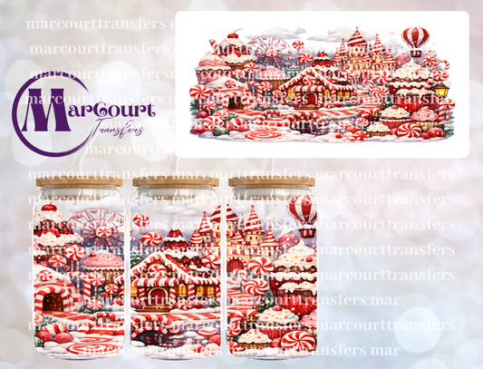 PEPPERMINT CANDYLAND-16 0Z-UV DTF CUP WRAP