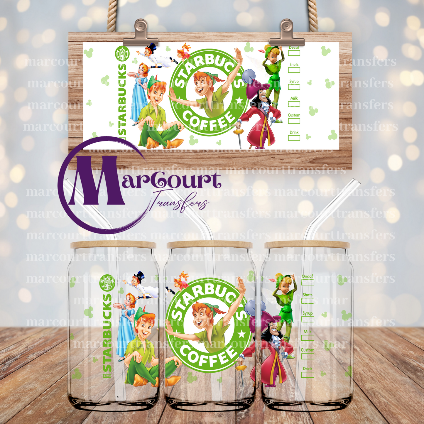 PETER PAN-16 0Z-UV DTF CUP WRAP