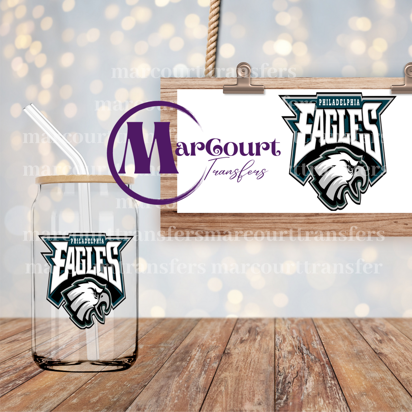 PHILADELPHIA EAGLES-DECAL-UV DTF CUP WRAP