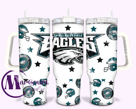 PHILADELPHIA EAGLES-40 OZ-UV DTF CUP WRAP