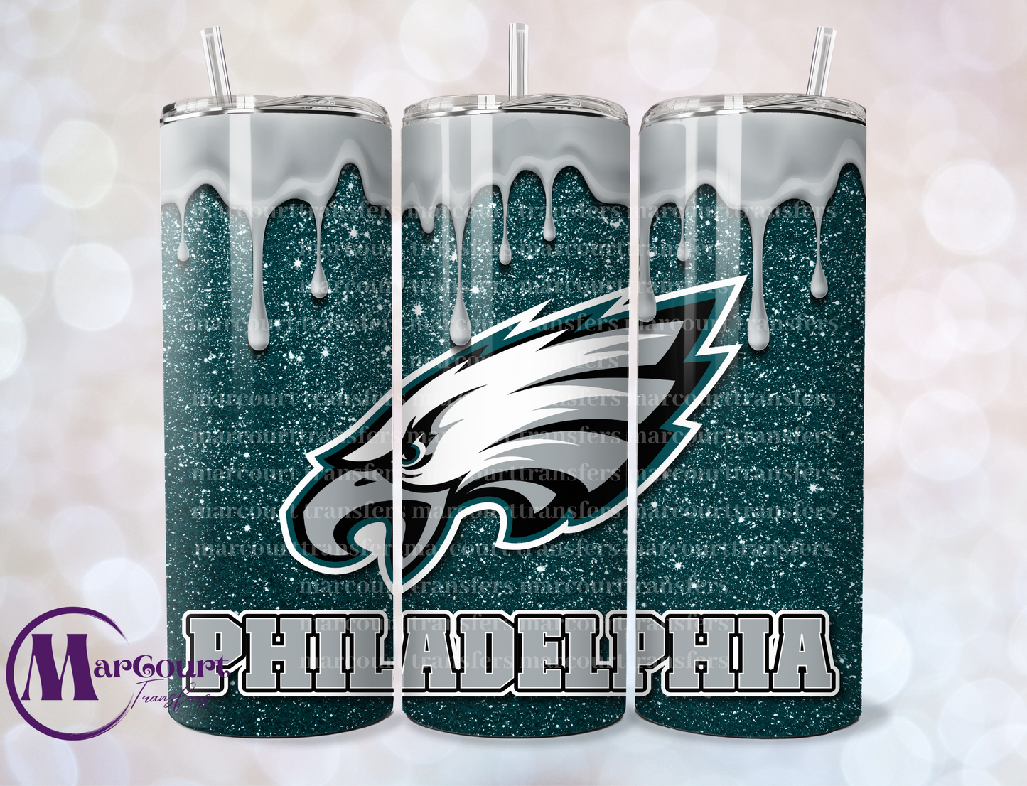 PHILADELPHIA EAGLES-SKINNY TUMBLER TRANSFER