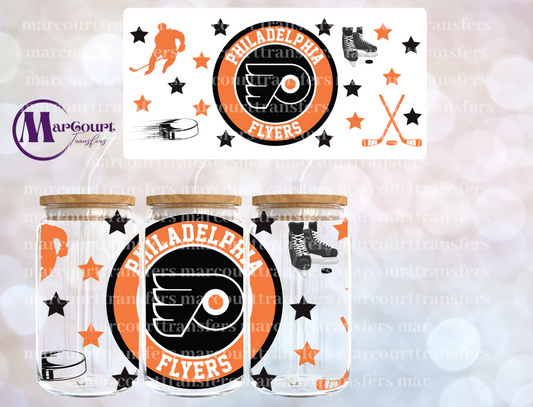 PHILADELPHIA FLYERS-16 0Z-UV DTF CUP WRAP