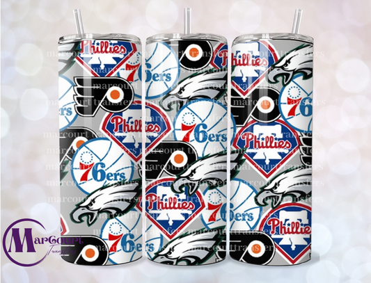 PHILADELPHIA SPORTS-SKINNY TUMBLER TRANSFER