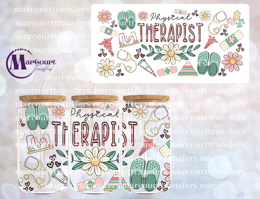 PHYSICAL THERAPIST-16 0Z-UV DTF CUP WRAP