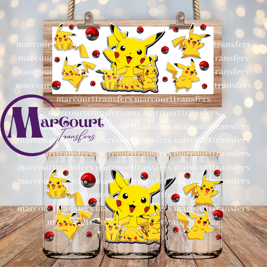 PIKACHU-16 0Z-UV DTF CUP WRAP