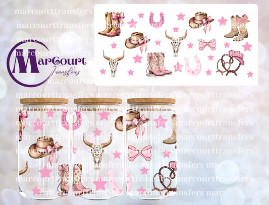 PINK COUNTRY THINGS-16 0Z-UV DTF CUP WRAP