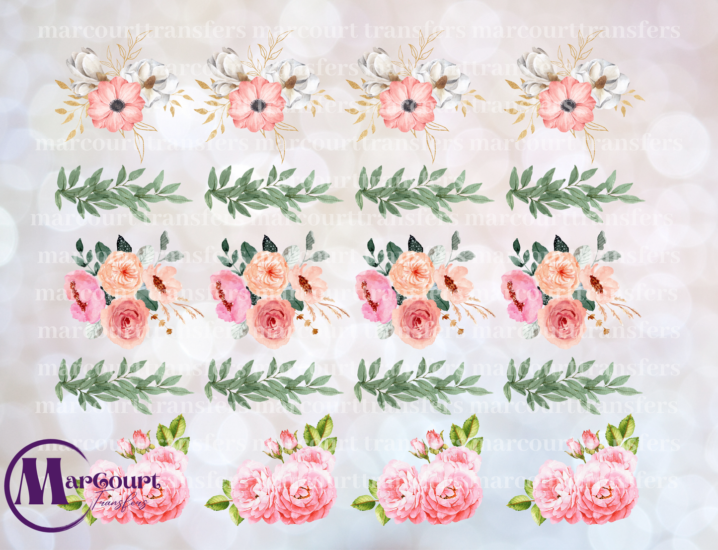 PINK FLORAL ELEMENTS