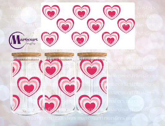 LAYERED HEARTS-16 0Z-UV DTF CUP WRAP