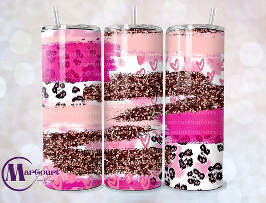 PINK PATTERN-SKINNY TUMBLER TRANSFER