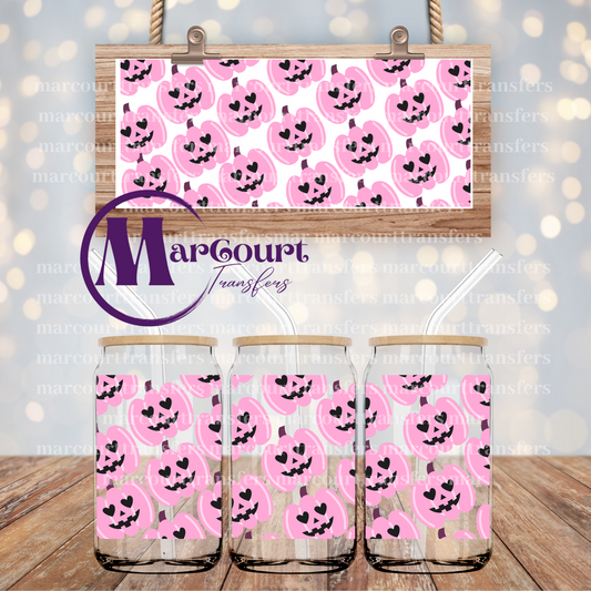 PINK PUMPKINS-16 0Z-UV DTF CUP WRAP