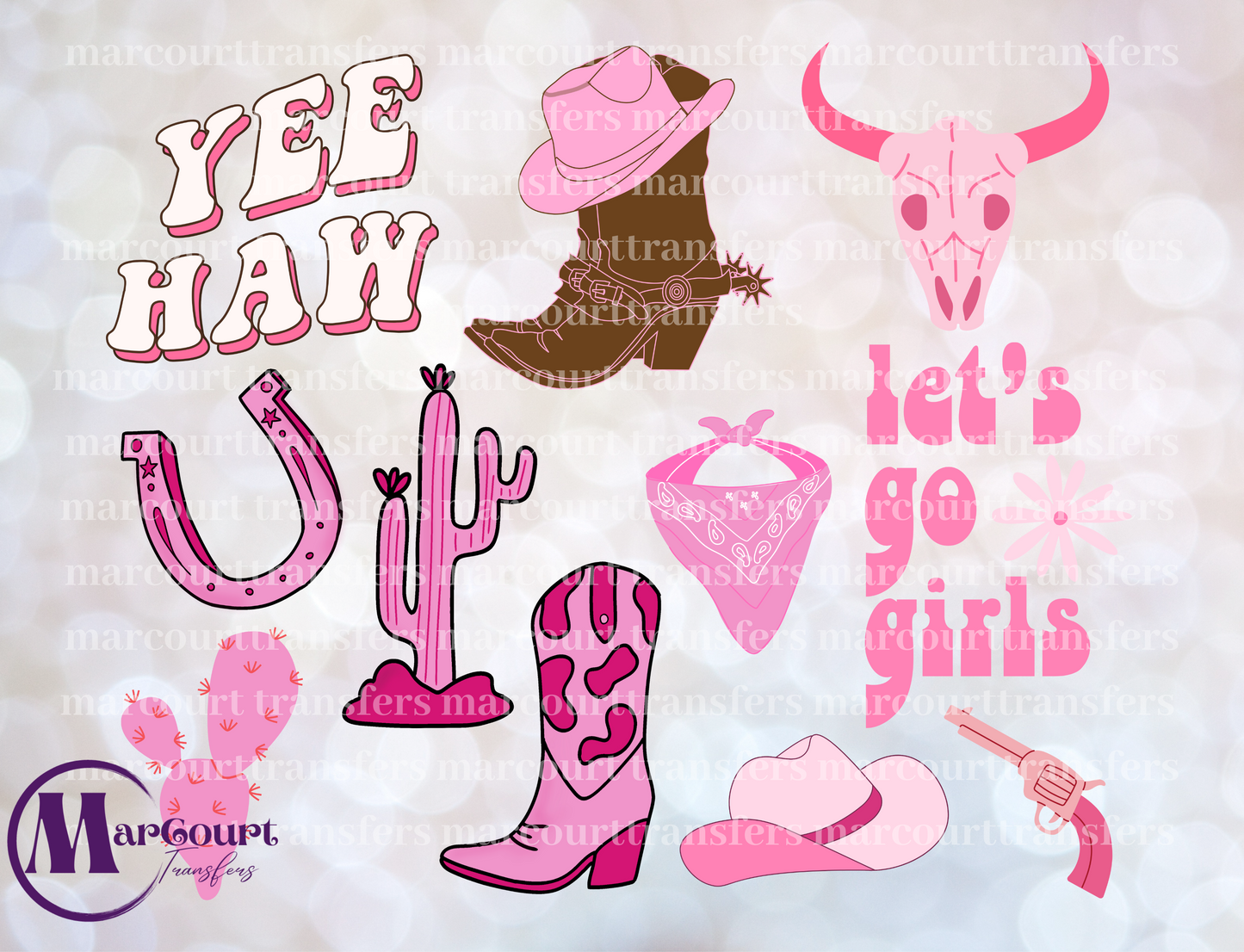 PINK WESTERN ELEMENTS