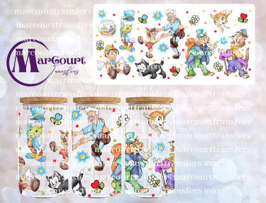 PINOCCHIO-16 0Z-UV DTF CUP WRAP