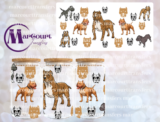 PITT BULLS-16 0Z-UV DTF CUP WRAP