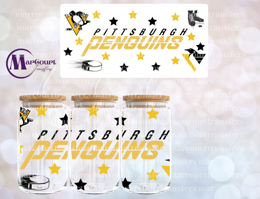 PITTSBURGH PENGUINS-16 0Z-UV DTF CUP WRAP