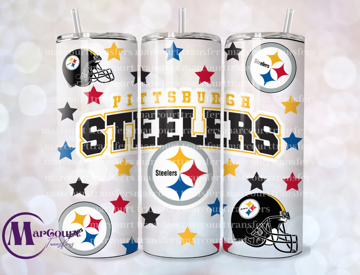 PITTSBURGH STEELERS-SKINNY UV DTF TRANSFER