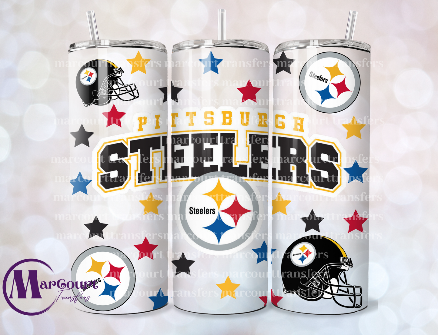 PITTSBURG STEELERS-SKINNY TUMBLER TRANSFER