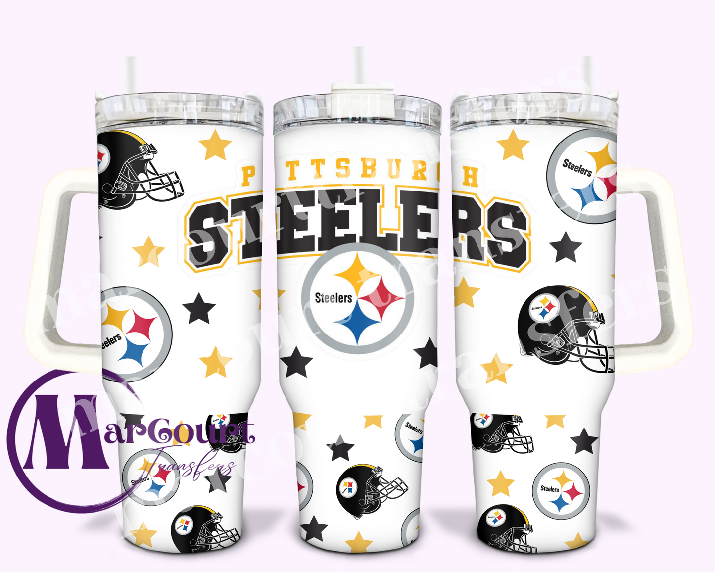 PITTSBURGH STEELERS-40 0Z-UV DTF CUP WRAP