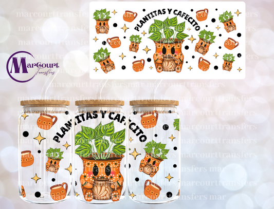 PLANTITAS Y CAFECITO-16 0Z-UV DTF CUP WRAP