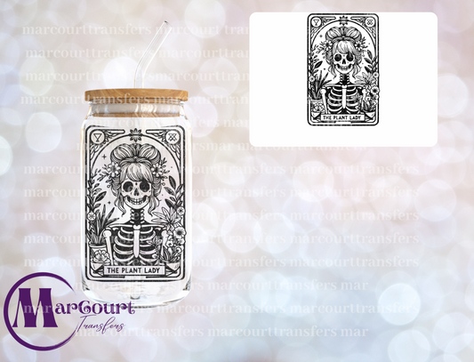 PLANT LOVER TAROT (BLACK)-DECAL-UV DTF CUP WRAP