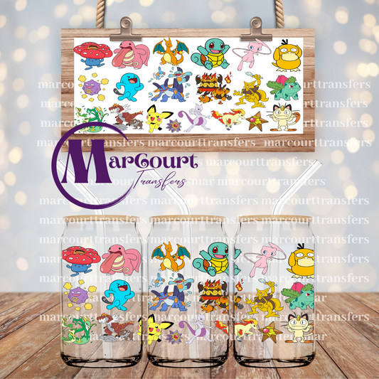 POKEMAN 2-16 0Z-UV DTF CUP WRAP