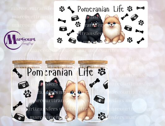 POMERANIAN LIFE-16 0Z-UV DTF CUP WRAP