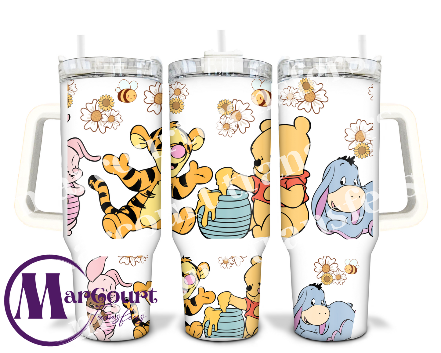 POOH AND FRIENDS-40 0Z-UV DTF CUP WRAP