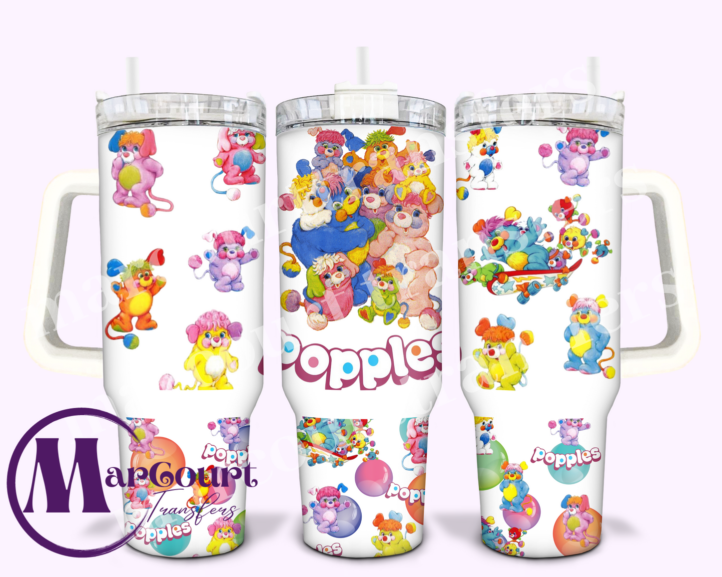 POPPLES-40 0Z-UV DTF CUP WRAP