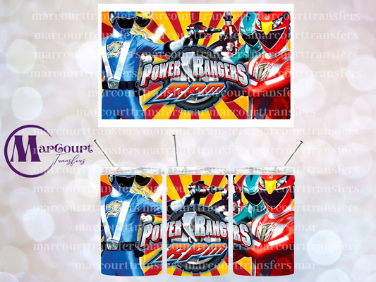 POWER RANGERS-12 OZ TUMBLER SUBLIMATION