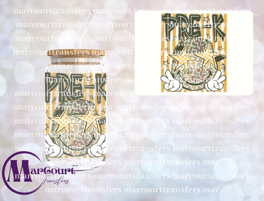 PRE K CAMO-UV DTF CUP WRAP