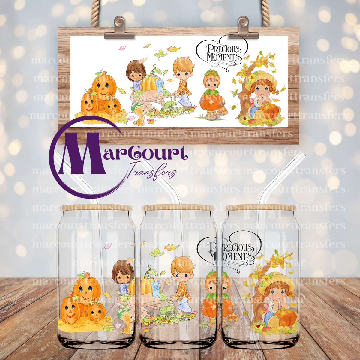 PRECIOUS MOMENTS FALL FRIENDS-16 0Z-UV DTF CUP WRAP – MarCourt Transfers