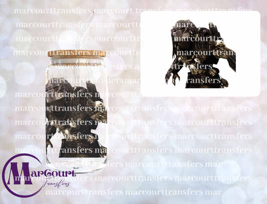 PREDATOR-DECAL-UV DTF CUP WRAP