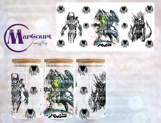 PREDATOR-16 0Z-UV DTF CUP WRAP