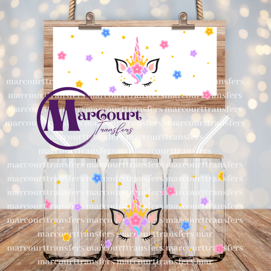 PRINCESS UNICORN-16 0Z-UV DTF CUP WRAP