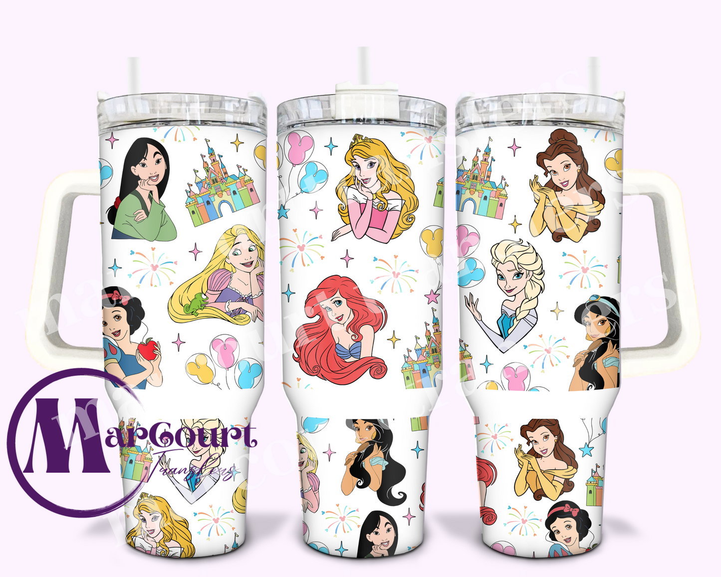 PRINCESSES-40 0Z-UV DTF CUP WRAP