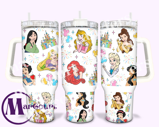 PRINCESSES 2-40 0Z-UV DTF CUP WRAP