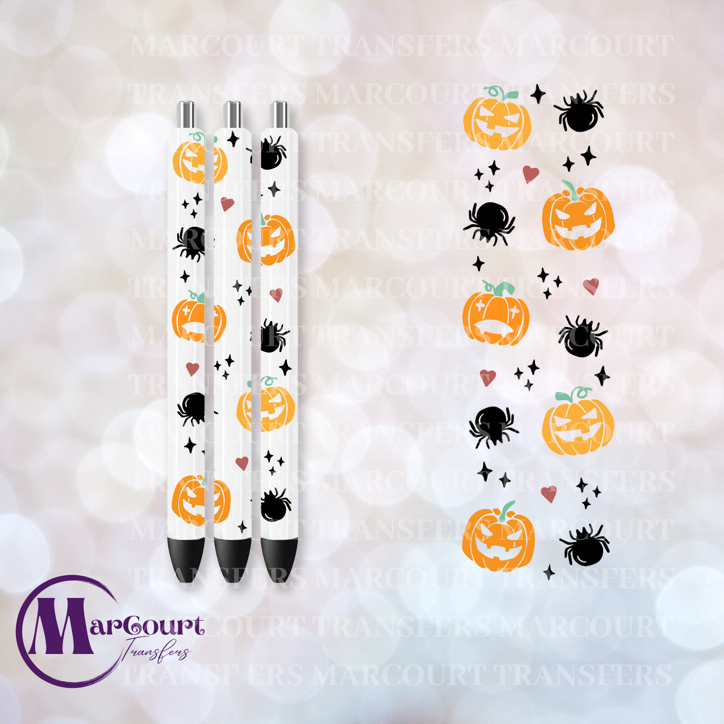 PUMPKIN AND SPIDERS-UV PEN WRAP