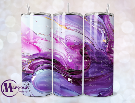 PURPLE SWIRL-SKINNY TUMBLER TRANSFER