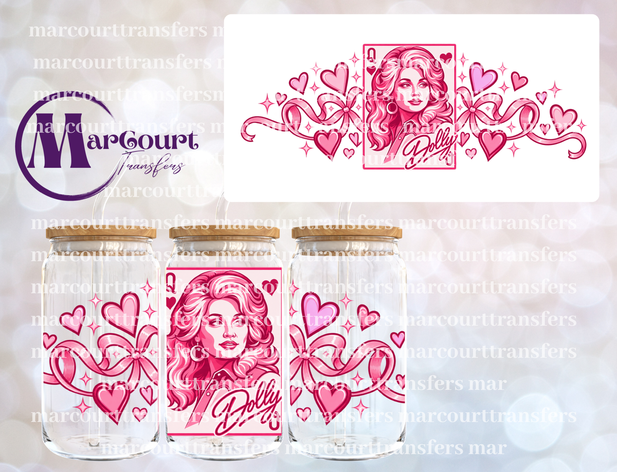 QUEEN DOLLY-16 0Z-UV DTF CUP WRAP