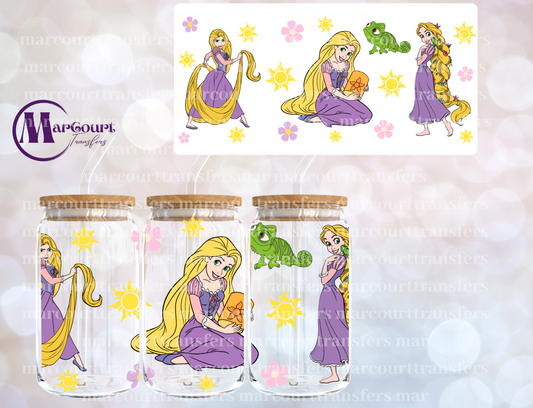 RAPUNZEL-16 0Z-UV DTF CUP WRAP